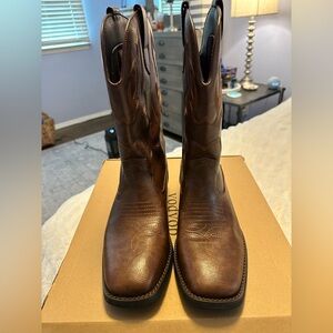 Men's Brown Leather cowboy Boots